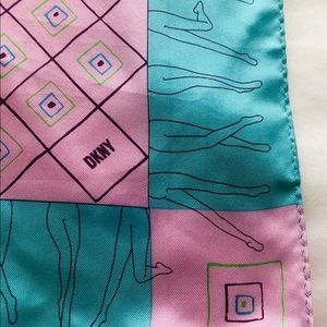 DKNY “Legs” Silk Scarf